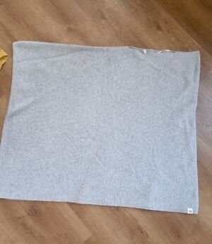 Light Gray Merino Shawl